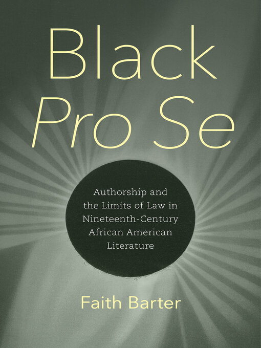 Title details for Black Pro Se by Faith Barter - Wait list